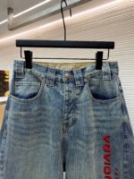 Balenciaga embroidered denim jeans - Image 4