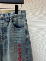 Balenciaga embroidered denim jeans - Image 6