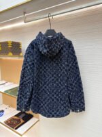 Louis Vuitton all-over print hooded denim jacket - Image 3