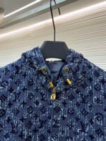 Louis Vuitton all-over print hooded denim jacket - Image 4