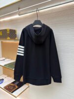 Thom Browne Classic Four-Stripe Zip-Up Sweatshirt - Image 3
