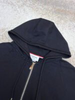 Thom Browne Classic Four-Stripe Zip-Up Sweatshirt - Image 15