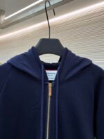 Thom Browne Classic Four-Stripe Zip-Up Sweatshirt - Image 4