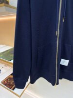 Thom Browne Classic Four-Stripe Zip-Up Sweatshirt - Image 7