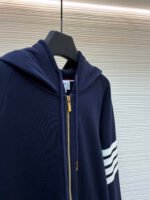 Thom Browne Classic Four-Stripe Zip-Up Sweatshirt - Image 17