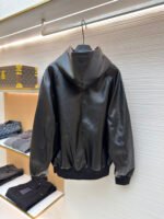 Celine leather hooded jacket - Image 3