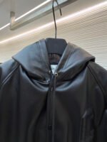 Celine leather hooded jacket - Image 4