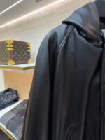 Celine leather hooded jacket - Image 5
