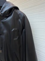 Celine leather hooded jacket - Image 6