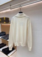 Louis Vuitton logo V-neck shawl long cardigan - Image 3