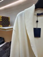 Louis Vuitton logo V-neck shawl long cardigan - Image 5