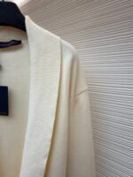 Louis Vuitton logo V-neck shawl long cardigan - Image 6