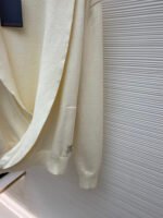 Louis Vuitton logo V-neck shawl long cardigan - Image 8