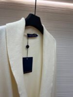 Louis Vuitton logo V-neck shawl long cardigan - Image 17