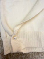 Louis Vuitton logo V-neck shawl long cardigan - Image 12