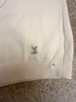 Louis Vuitton logo V-neck shawl long cardigan - Image 9