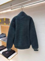 Louis Vuitton Teddy sheep and wool blend suede belted jacket - Image 3