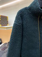 Louis Vuitton Teddy sheep and wool blend suede belted jacket - Image 5