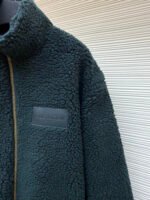 Louis Vuitton Teddy sheep and wool blend suede belted jacket - Image 6
