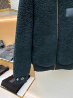 Louis Vuitton Teddy sheep and wool blend suede belted jacket - Image 7