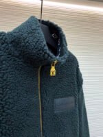 Louis Vuitton Teddy sheep and wool blend suede belted jacket - Image 17