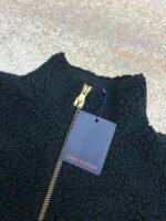 Louis Vuitton Teddy sheep and wool blend suede belted jacket - Image 15
