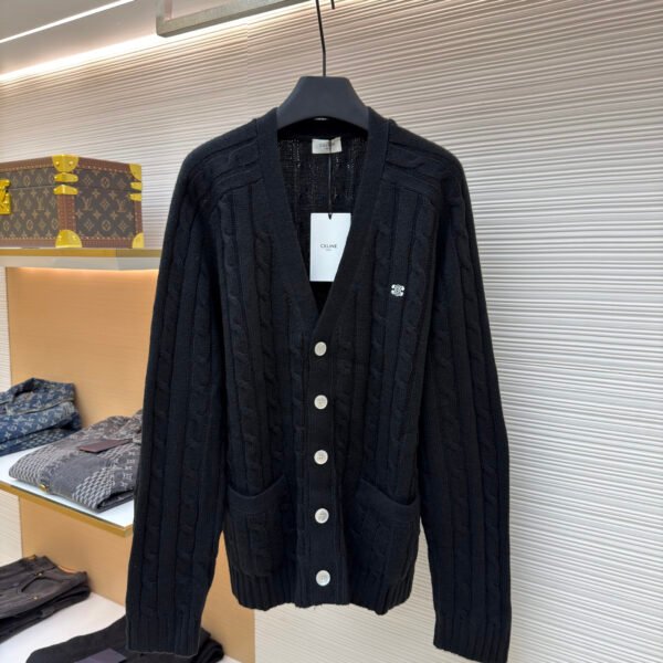 Celine cable knit cashmere cardigan