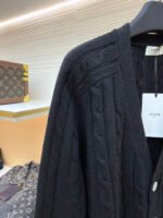 Celine cable knit cashmere cardigan - Image 5