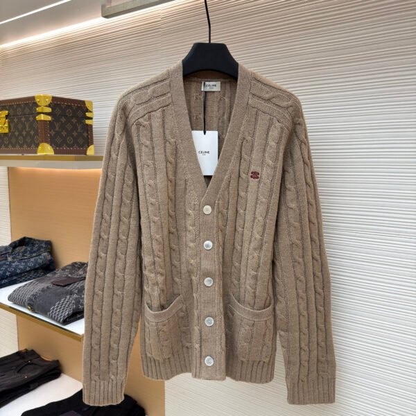 Celine cable knit cashmere cardigan