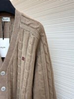 Celine cable knit cashmere cardigan - Image 5