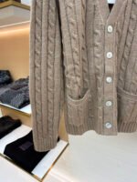 Celine cable knit cashmere cardigan - Image 7