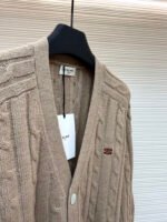 Celine cable knit cashmere cardigan - Image 17