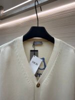 DIOR Friends Embroidered Cotton Blend Button Cardigan - Image 4