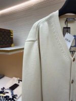 DIOR Friends Embroidered Cotton Blend Button Cardigan - Image 5