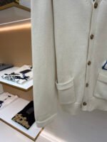 DIOR Friends Embroidered Cotton Blend Button Cardigan - Image 7