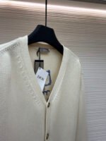 DIOR Friends Embroidered Cotton Blend Button Cardigan - Image 8