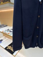 DIOR Friends Embroidered Cotton Blend Button Cardigan - Image 7