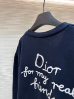 DIOR Friends Embroidered Cotton Blend Button Cardigan - Image 16