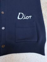 DIOR Friends Embroidered Cotton Blend Button Cardigan - Image 9