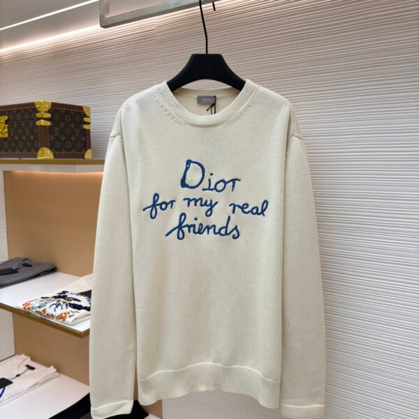 Dior Friends Embroidered Knit Pullover