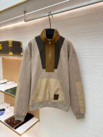 Louis Vuitton checkered half-zip workwear pullover