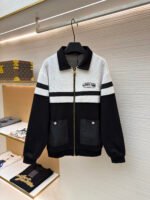 Louis Vuitton monogram embroidered webbing coat