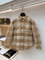 MiuMiu plaid down jacket