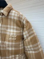 MiuMiu plaid down jacket - Image 6
