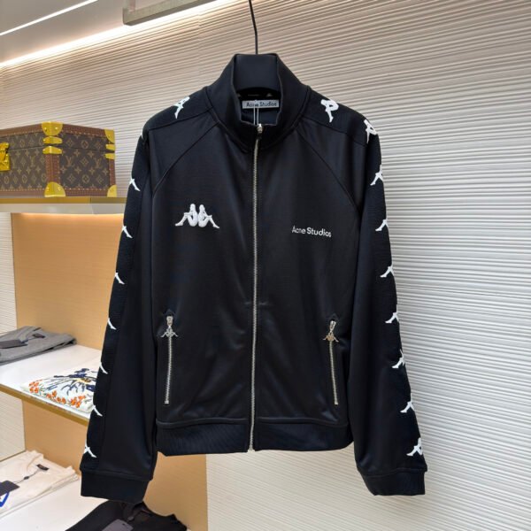 Acne Studios X Kappa Logo Zip-Up Sweatshirt