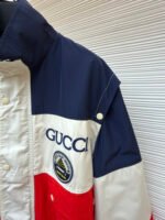 Gucci faux two-piece color-blocked trench coat - Image 8