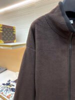 Miu Miu stand-collar fleece zip-up jacket - Image 5