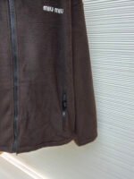 Miu Miu stand-collar fleece zip-up jacket - Image 8