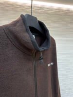 Miu Miu stand-collar fleece zip-up jacket - Image 9