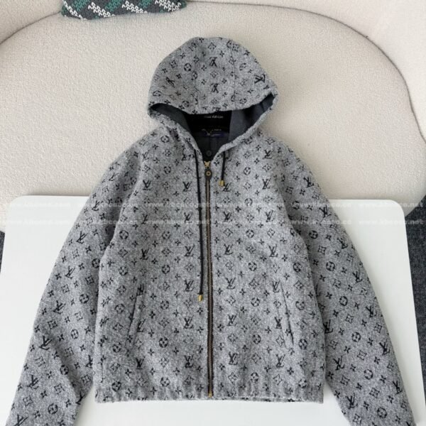 Louis Vuitton ss25 Hooded Zip-Up Sweatshirt